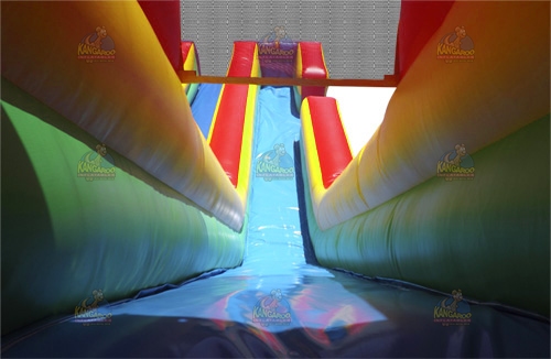 Dual Lane Colorful Wet/Dry Slide
